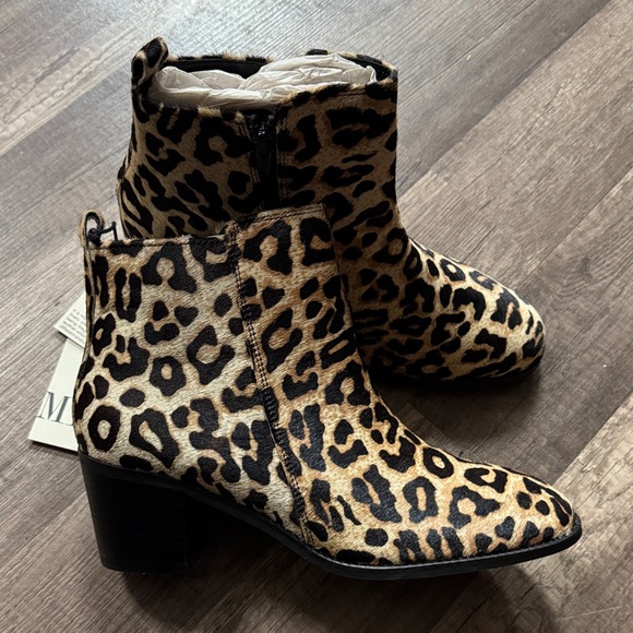 Myra Bag Shoes - Leopard Print Ankle Boots
